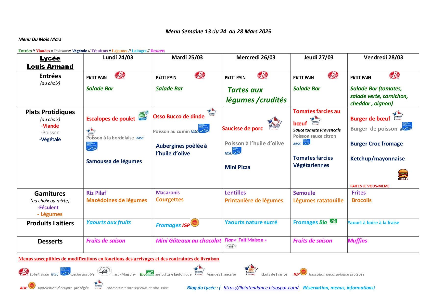Menu Semaine 39 du 23 au 27 .09 .2024 septembre 2024 Copie 1 